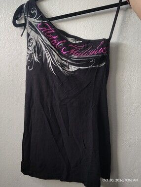 Metal Mulisha Y2k Older One Shoulder Top